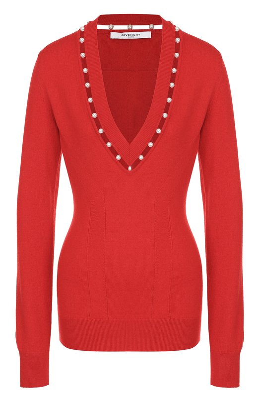 Пуловер из смеси шерсти и шелка и кашемиром Givenchy 