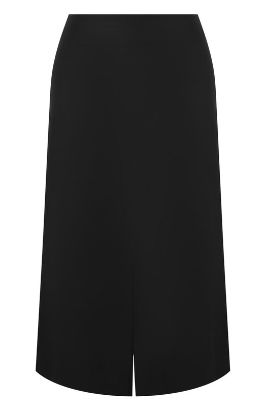 Шерстяная юбка-миди с разрезом Lanvin 