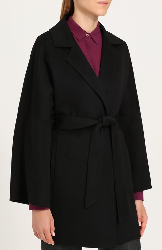Кашемировое пальто с поясом Kiton 