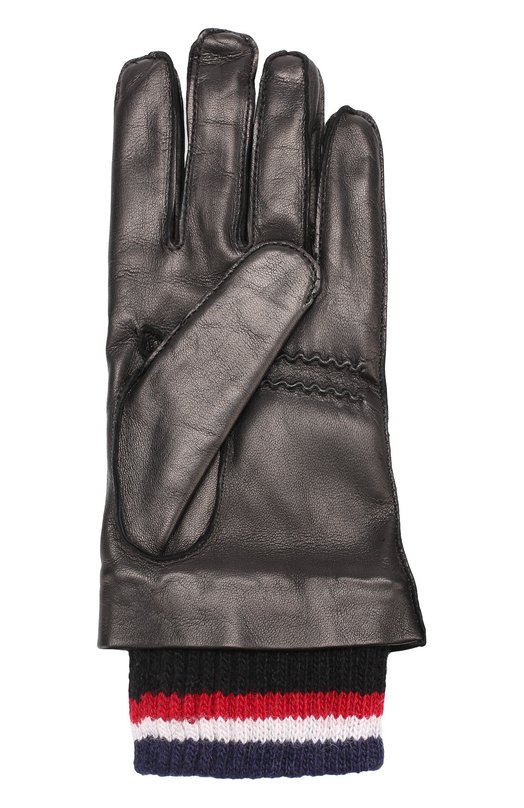 Кожаные перчатки с кашемировой подкладкой Thom Browne 
