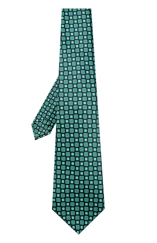 Kiton Шелковый галстук с узором Kiton