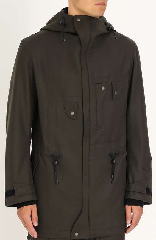 Шерстяная куртка на молнии с капюшоном Y-3 