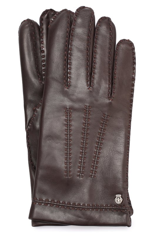 Кожаные перчатки с подкладкой из смеси кашемира и шерсти Roeckl 