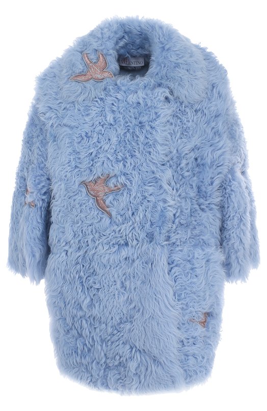 Шуба с укороченным рукавом из меха овчины REDVALENTINO