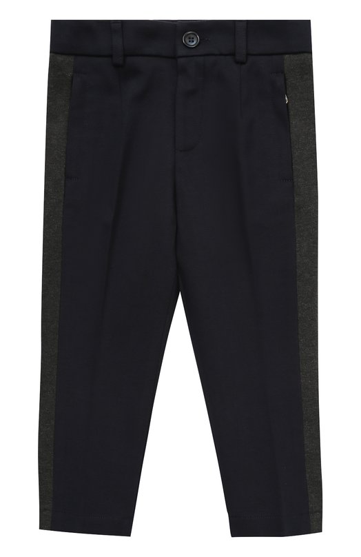 Хлопковые брюки прямого кроя с лампасами Dolce&Gabbana 2364213