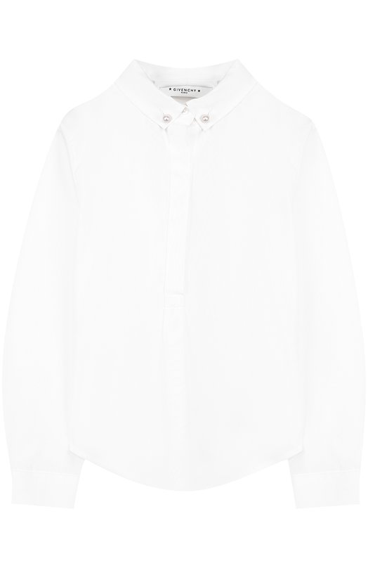 Хлопковая блуза с воротником button down Givenchy 2400914