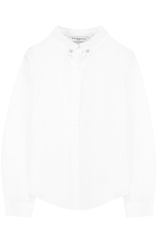 Хлопковая блуза с воротником button down Givenchy 2400914