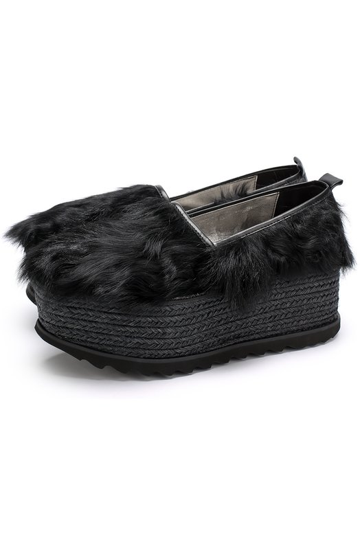 Ботинки с отделкой из овчины на платформе Baldan