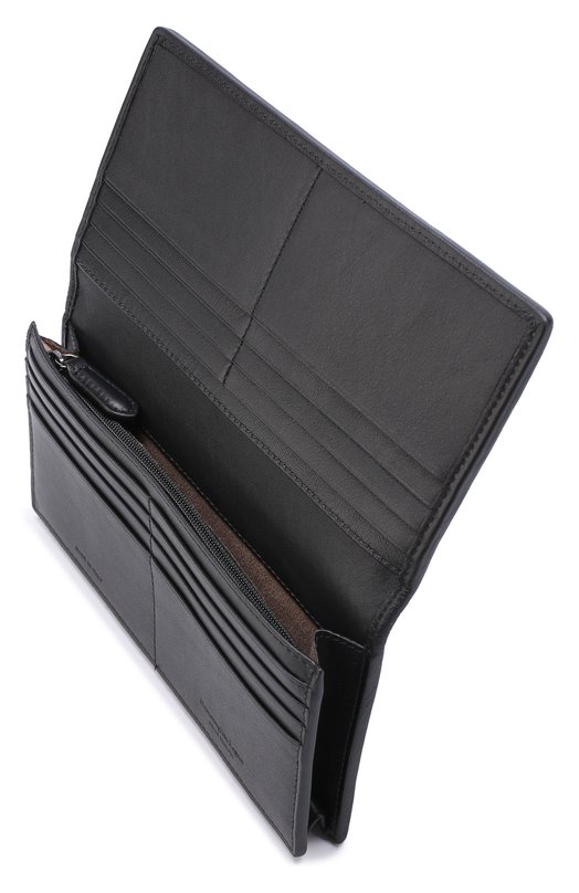Кожаный бумажник с отделениями для кредитных карт и монет Zegna Couture 