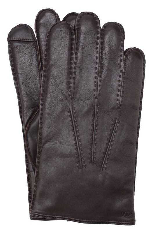 Кожаные перчатки с кашемировой подкладкой Polo Ralph Lauren 