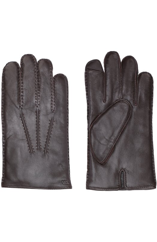 Кожаные перчатки с кашемировой подкладкой Polo Ralph Lauren 