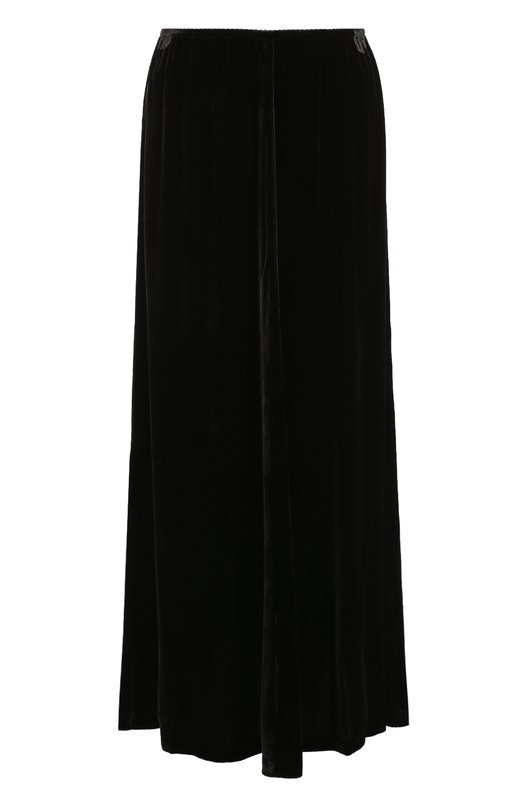 Однотонная бархатная юбка-миди MCQ 
