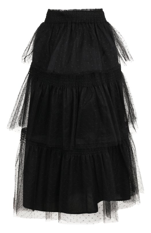 Многоярусная кружевная юбка-миди REDVALENTINO 