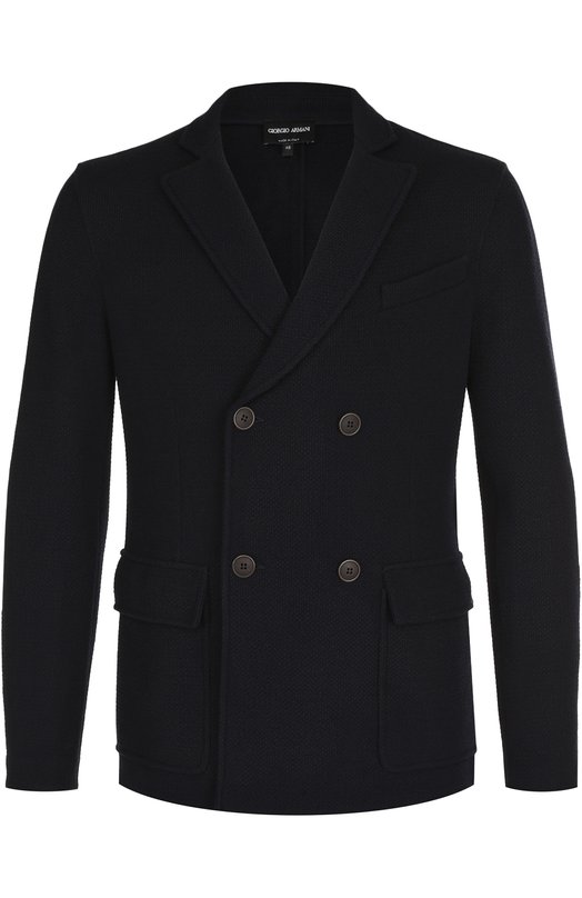 Двубортный шерстяной пиджак Giorgio Armani 