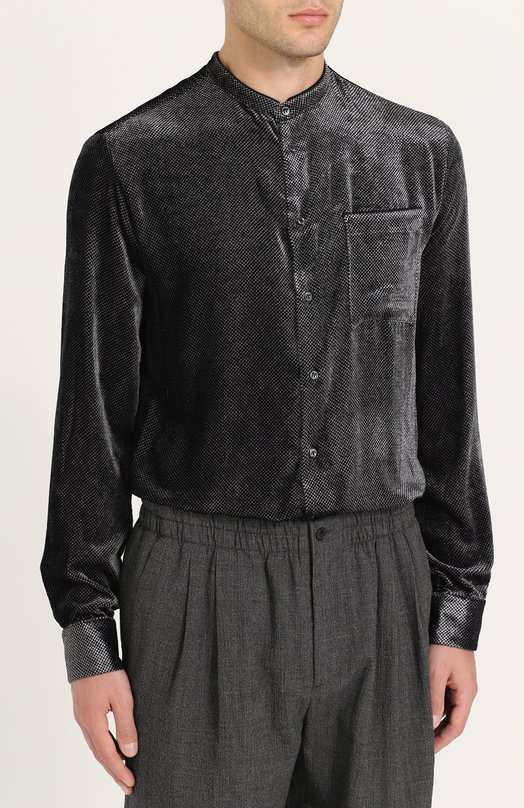 Сорочка из смеси вискозы и шелка Giorgio Armani 