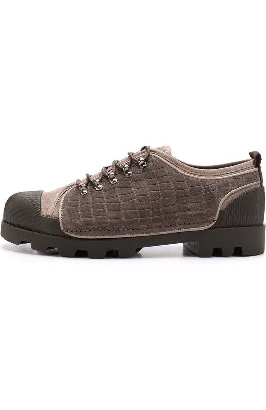 Замшевые ботинки на шнуровке Giorgio Armani 
