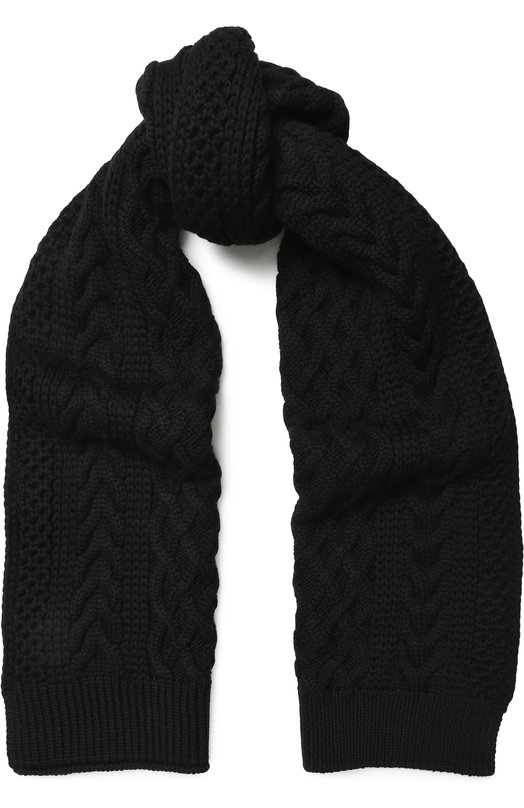 Шерстяной шарф фактурной вязки Junya Watanabe 
