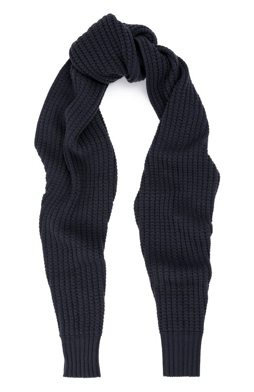 Шерстяной шарф фактурной вязки Giorgio Armani 