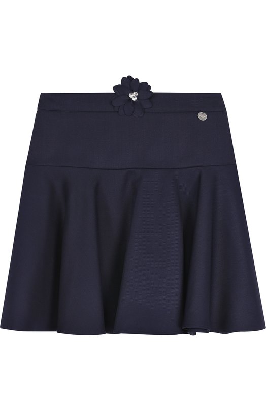 Шерстяная юбка с аппликацией Lanvin 2480220