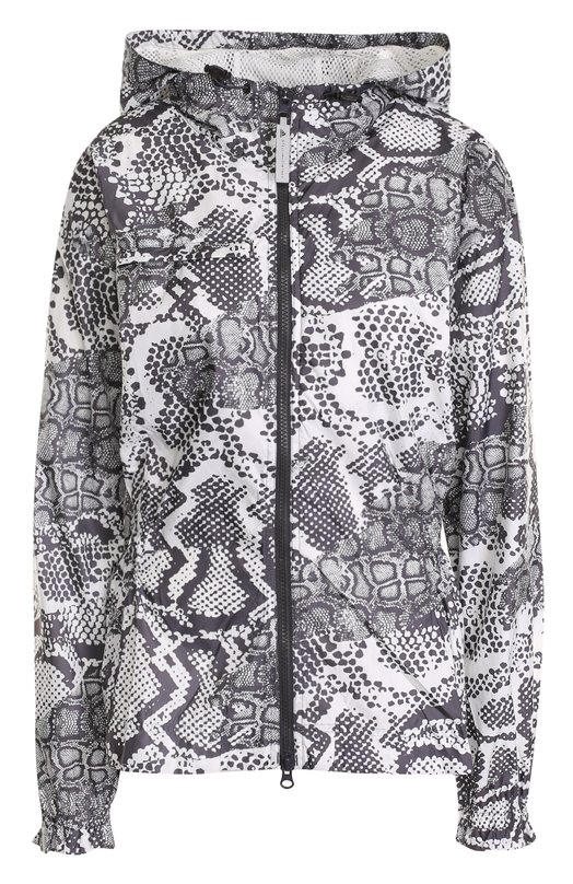 Приталенная куртка с принтом и капюшоном adidas by Stella McCartney 