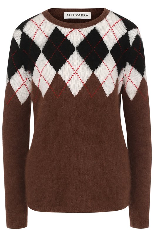 Шерстяной пуловер с круглым вырезом ALTUZARRA 