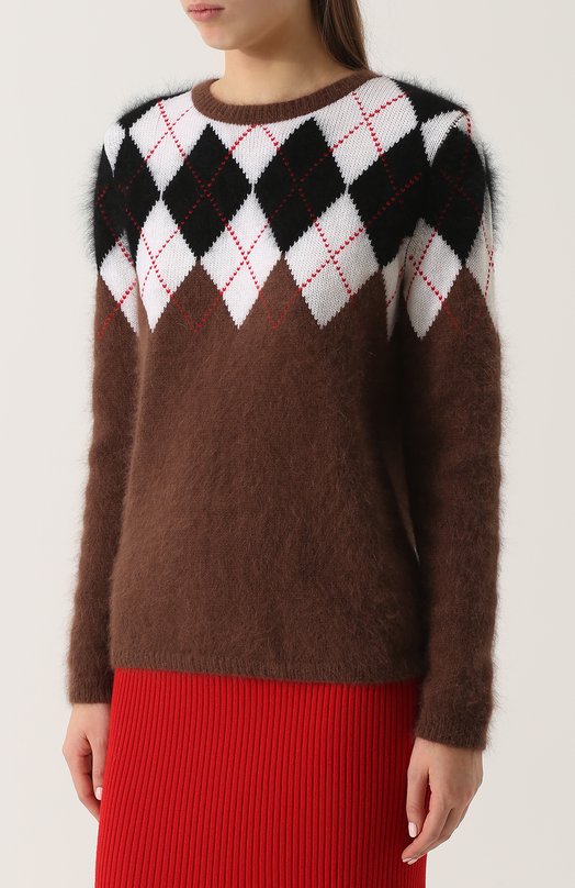 Шерстяной пуловер с круглым вырезом ALTUZARRA 