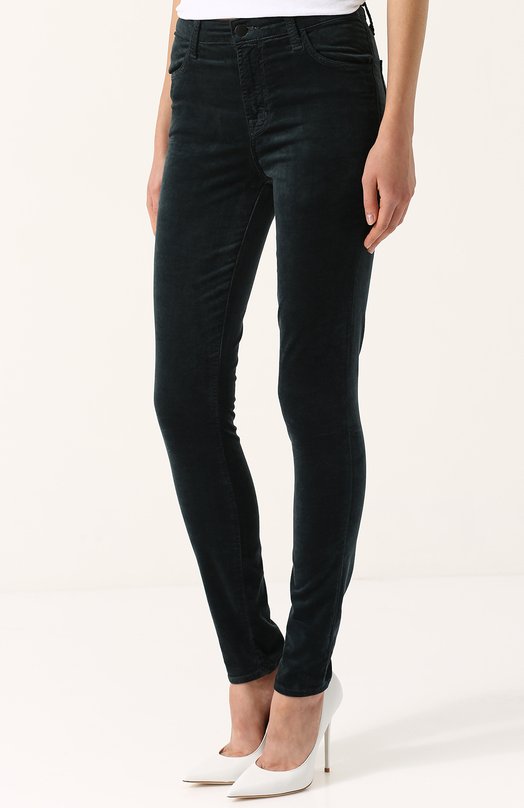 Бархатные джинсы-скинни J Brand 