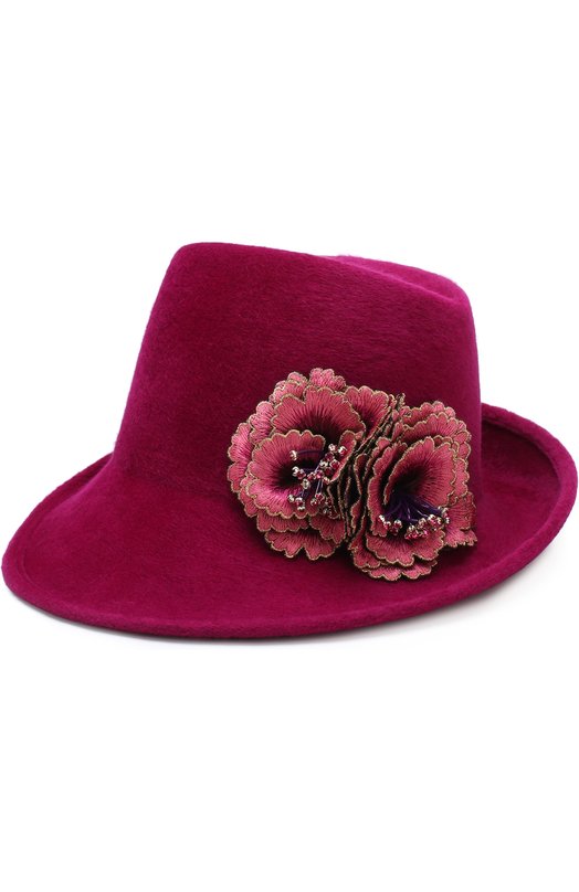 Вечерняя фетровая шляпа с декором в виде цветка Philip Treacy 
