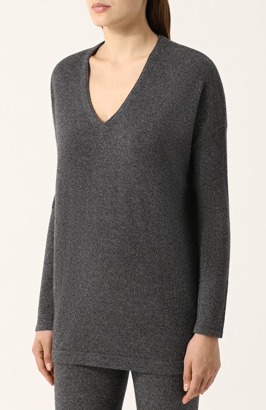 Кашемировый пуловер с V-образным вырезом Escada 