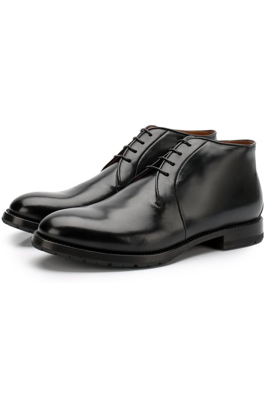 Кожаные ботинки на шнуровке W.Gibbs 