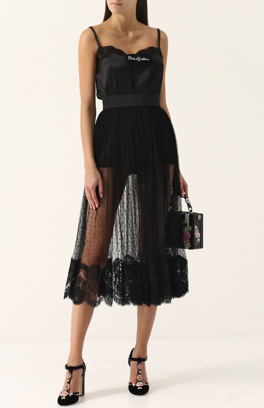 Текстильные туфли Vally с декоративной отделкой Dolce&Gabbana 