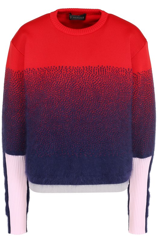 Вязаный пуловер с круглым вырезом Versace 