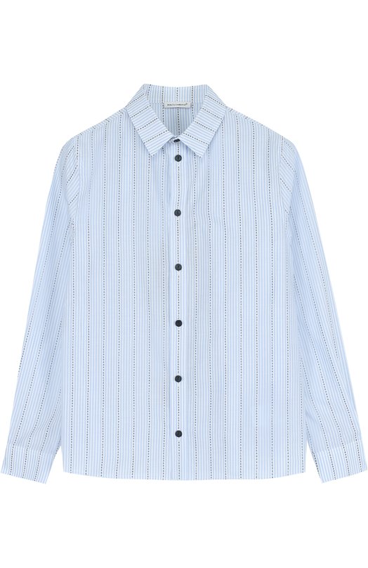 Хлопковая рубашка с принтом Dolce&Gabbana 2558294