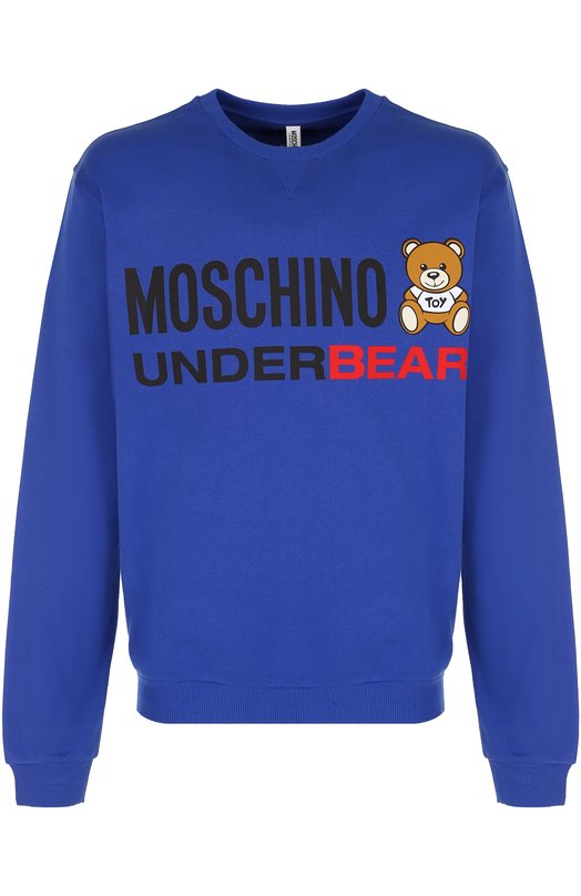 Хлопковый свитшот с принтом Love Moschino 