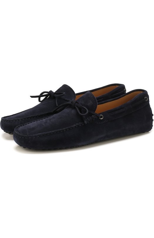 Замшевые мокасины на шнуровке Tod’s