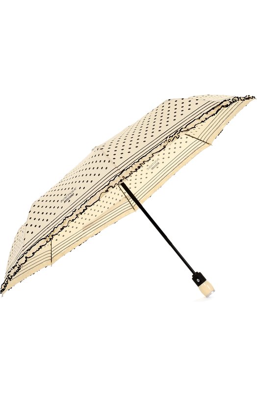 Складной зонт в горох с декоративной оборкой Love Moschino 