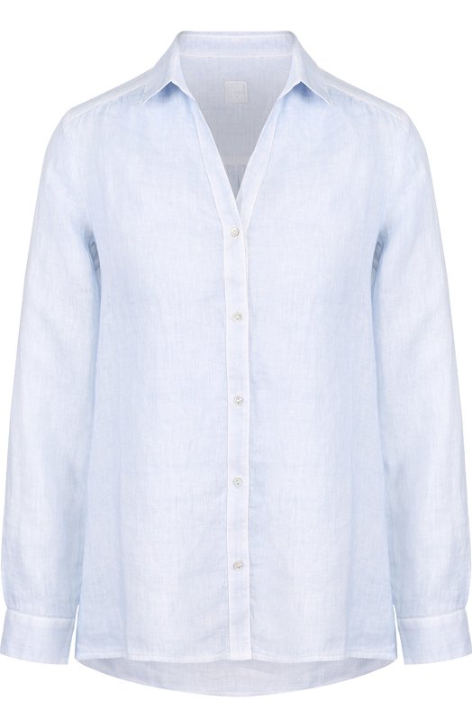 Однотонная льняная блуза 120% LINO 