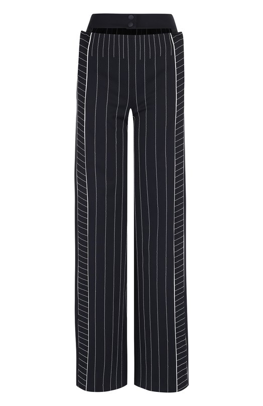 Расклешенные брюки в полоску с карманами Valentino 