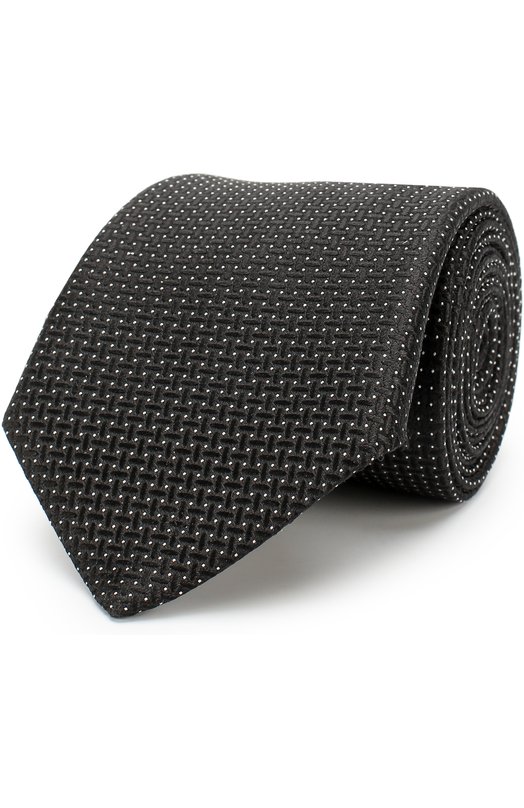 Шелковый галстук с узором Canali 