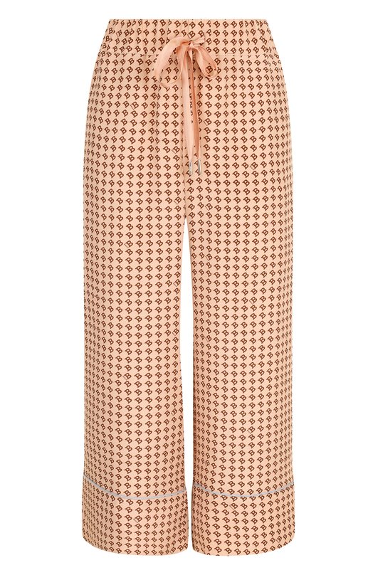 Укороченные шелковые брюки с пижамном стиле Bally 