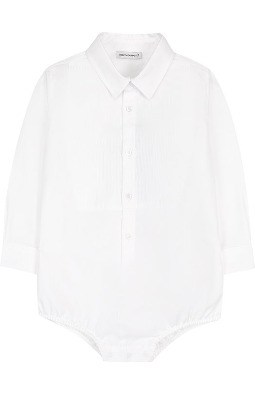 Хлопковая блуза-боди Dolce&Gabbana 2603481