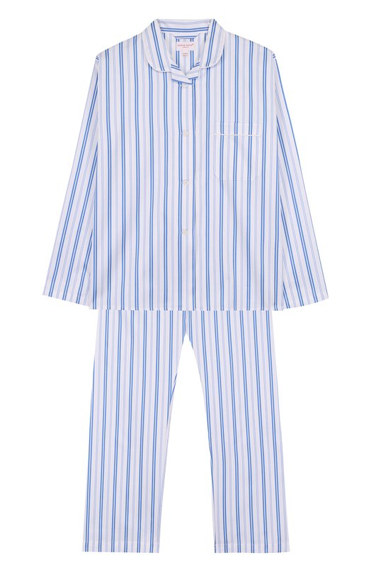 Хлопковая пижама с принтом DEREK ROSE 2603635