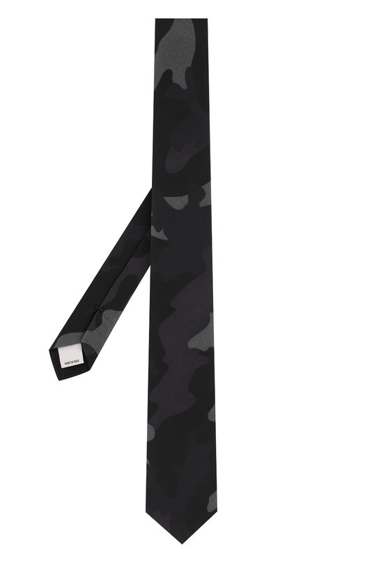 Шелковый галстук с камуфляжным принтом Valentino 