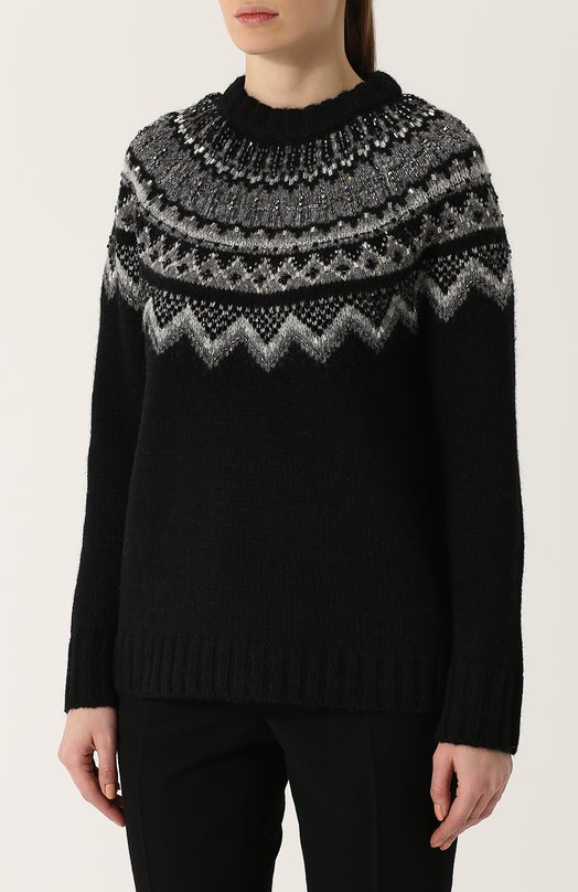 Шерстяной пуловер с круглым вырезом Polo Ralph Lauren 