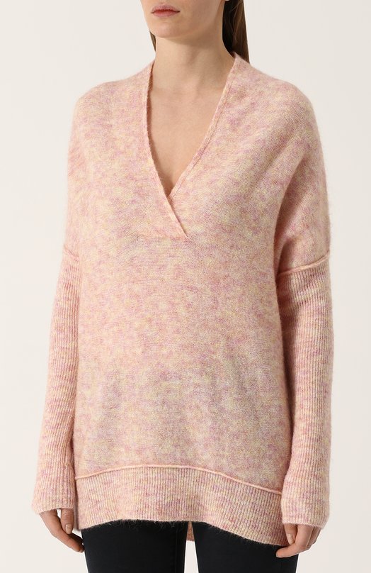 Удлиненный пуловер свободного кроя с V-образным вырезом By Malene Birger 