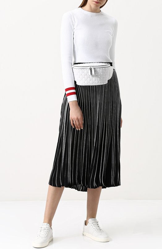 Плиссированная юбка-миди с эластичным поясом Valentino 