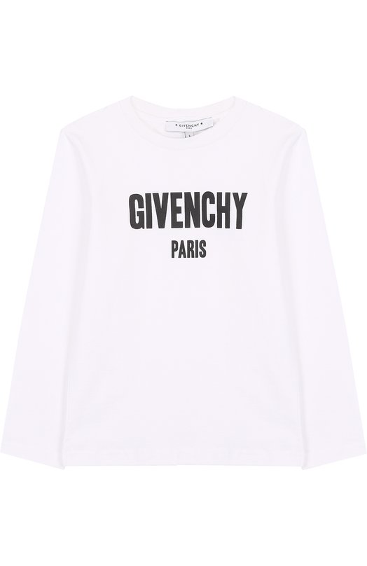 Хлопковый лонгслив с логотипом бренда Givenchy 2659833