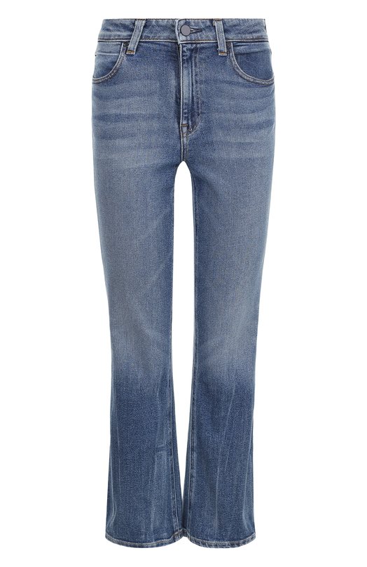 Укороченные расклешенные джинсы с потертостями Denim X Alexander Wang 