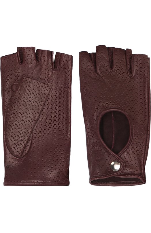 Кожаные митенки с перфорацией Sermoneta Gloves 