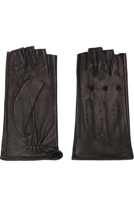 Кожаные митенки с перфорацией Sermoneta Gloves 